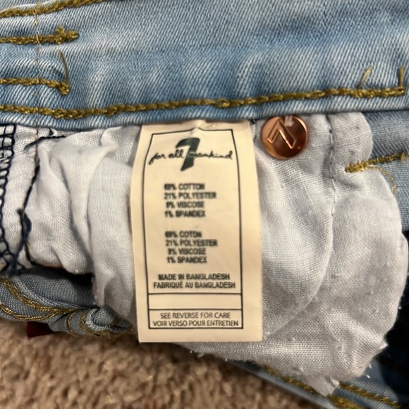 7 For All Mankind Jeans Light Blue Wash Size 24 months - Picture 5 of 5